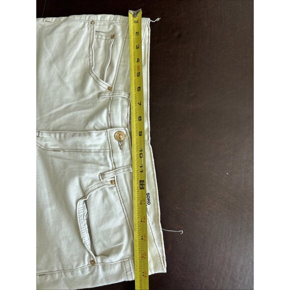 Nicole Miller Soho High Rise Ankle Skinny Jeans Size 14 Beige Cotton Blend - Picture 7 of 9